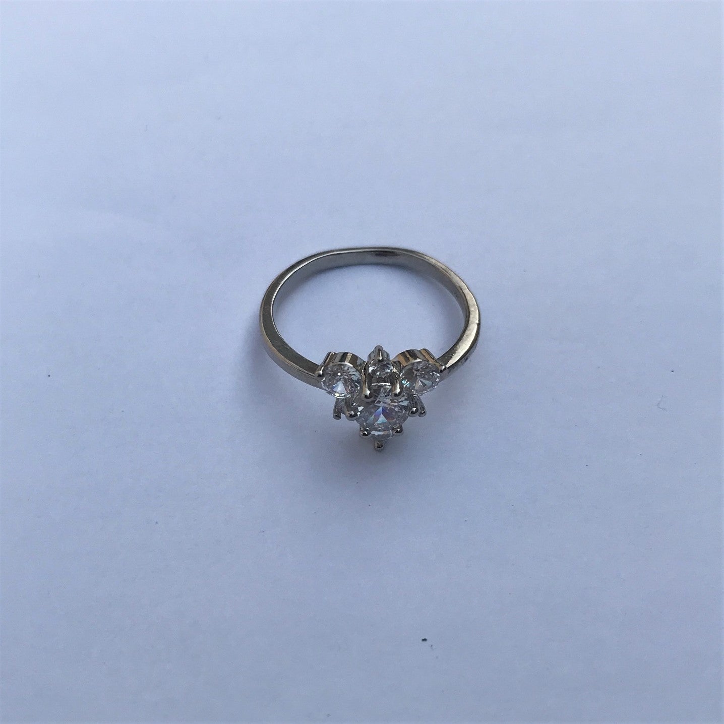 Special Diamond Ring - White Diamond - Durable Silver