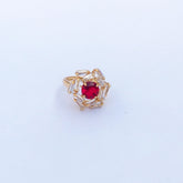 Signature Diamond cut Ring - One Carat Gold Plated