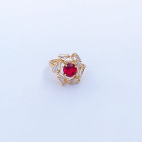 Signature Diamond cut Ring - One Carat Gold Plated