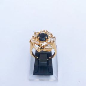 Signature Diamond cut Ring - One Carat Gold Plated