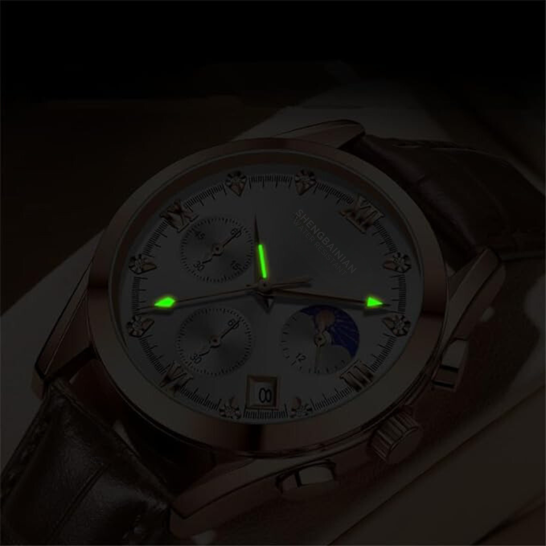 Limited Edition - Mineral Glass - Original Chronograph working Watch - Gentleman Series