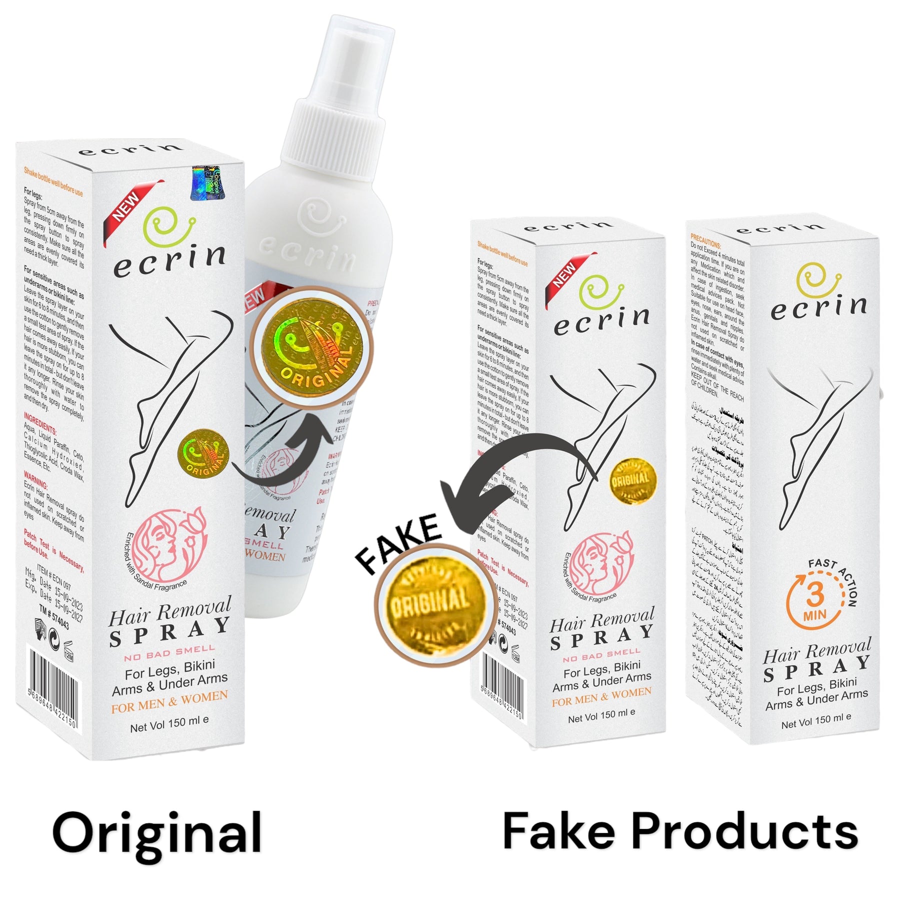 Original Ecrin Hair Removal Spray  Official Website - Free Gift in Parcel 🎁