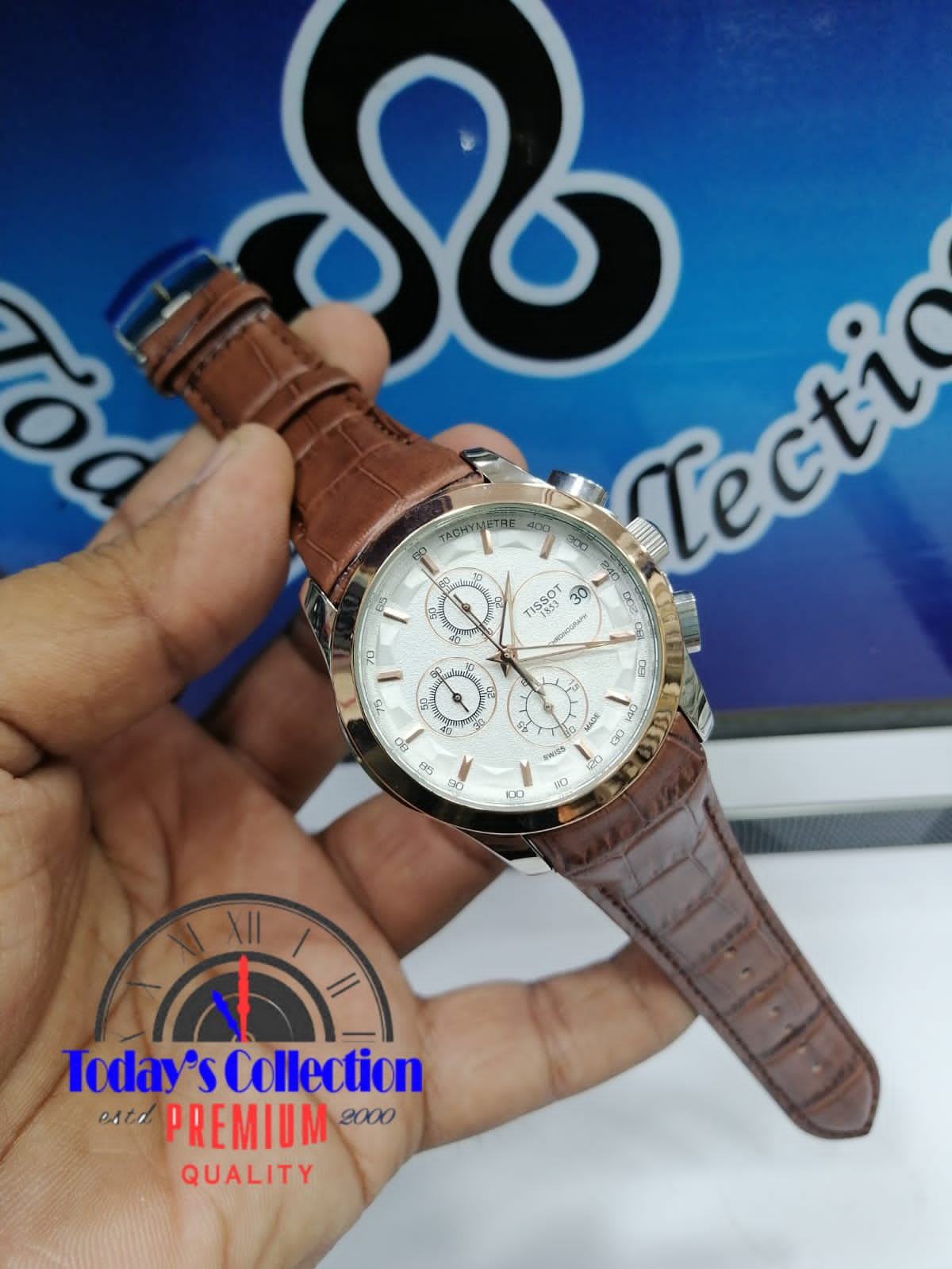 Premium Tissot - Chronograph Working - Highly durable Leather