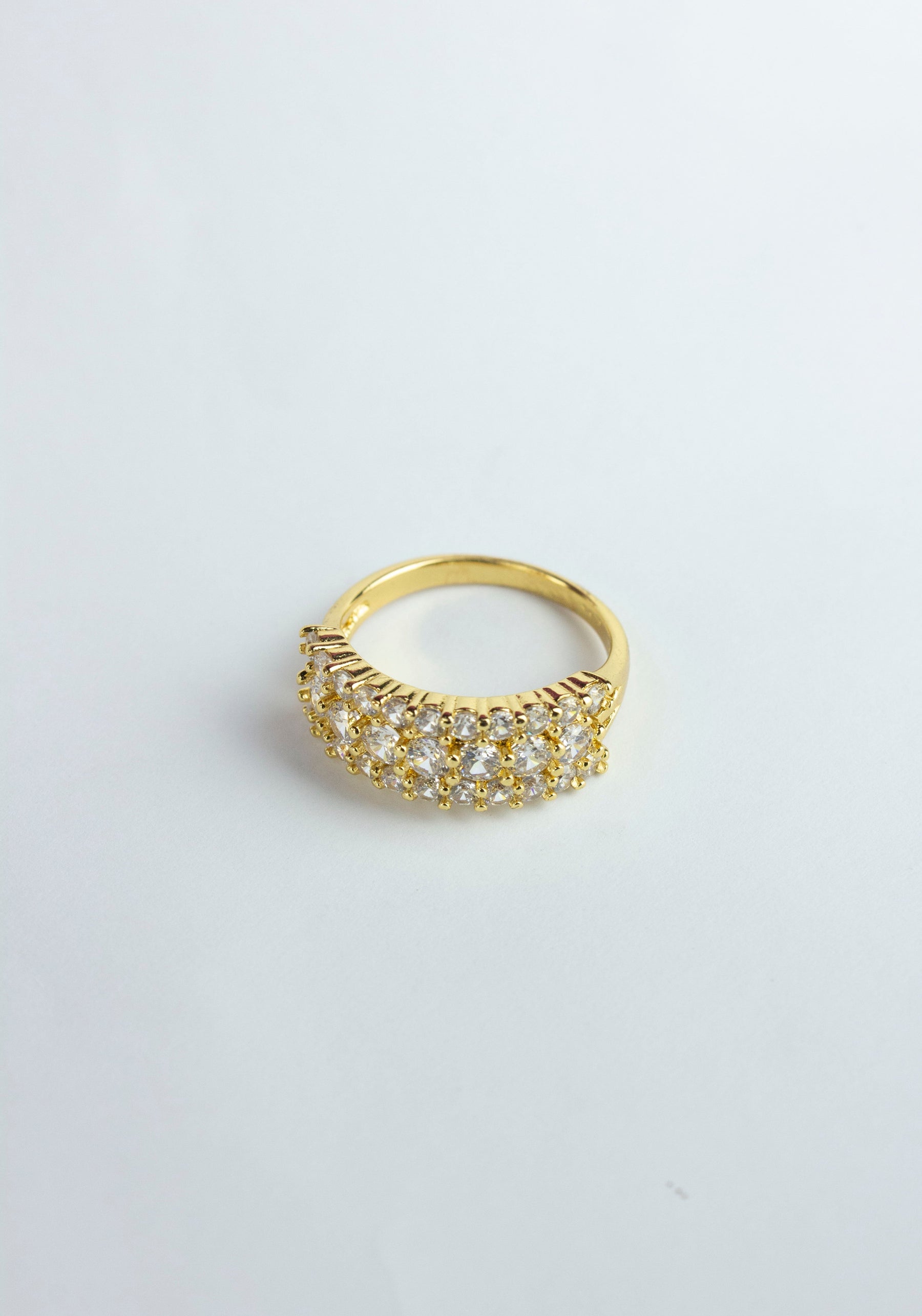 Special Diamond Design  Ring - One Carat Gold Plated