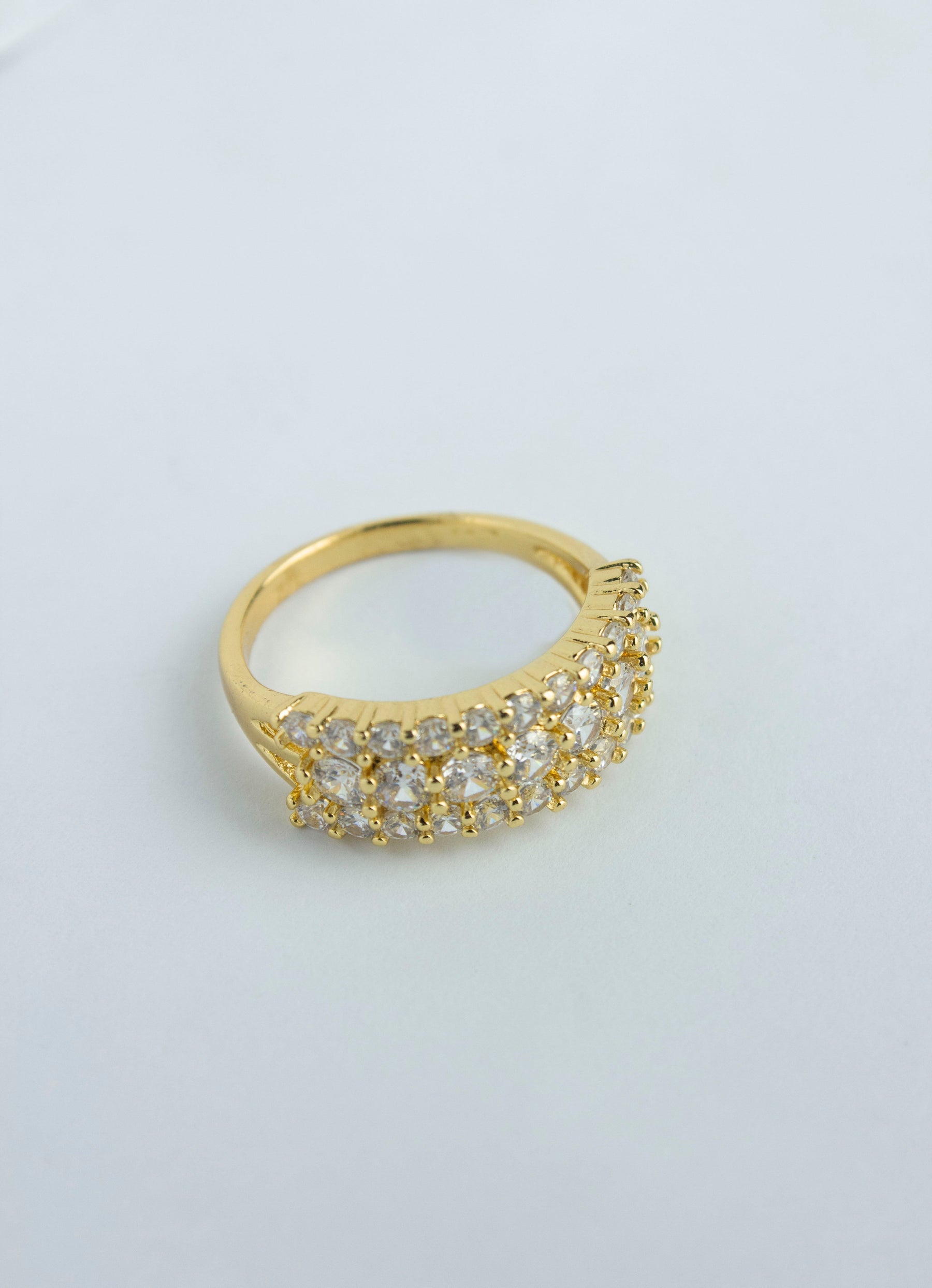 Special Diamond Design  Ring - One Carat Gold Plated