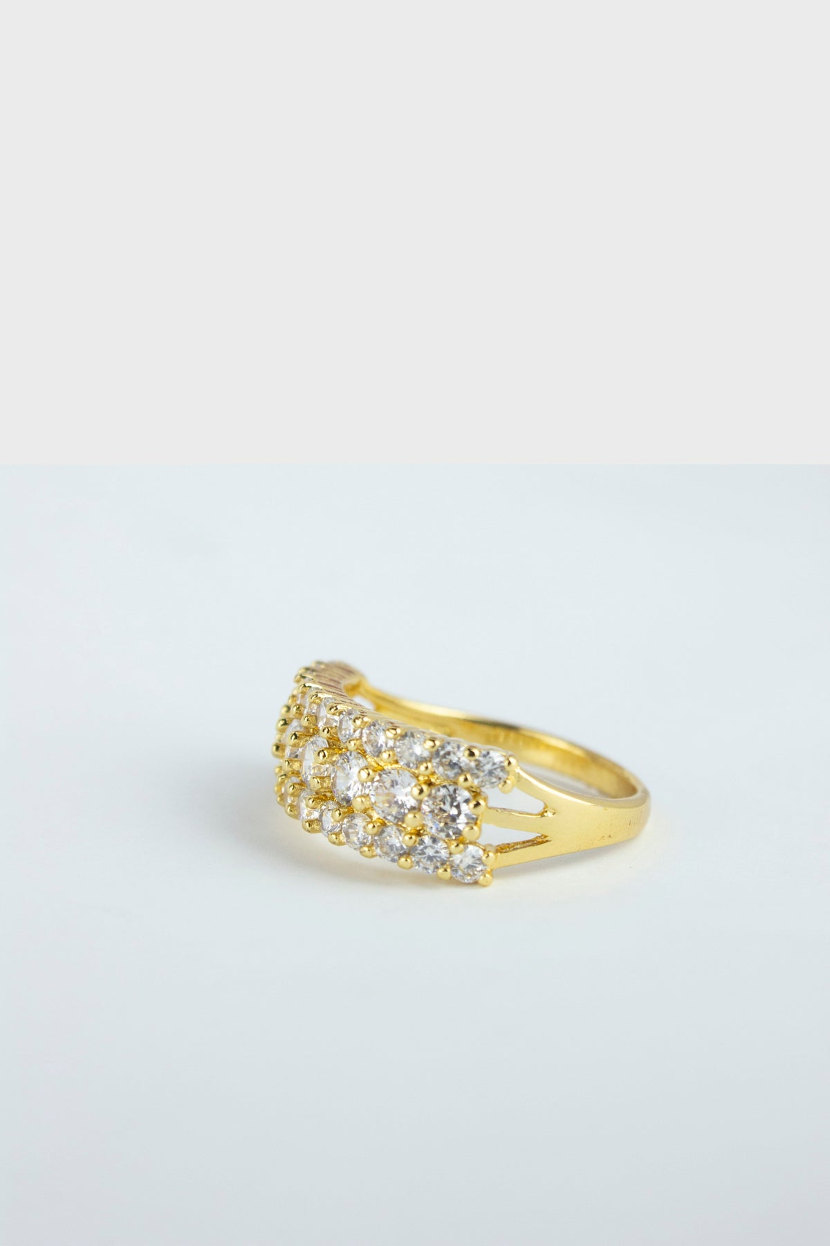 Special Diamond Design  Ring - One Carat Gold Plated