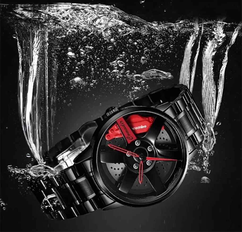 Limited Edition Alloy Wheel watch - Stainless Steel Chain