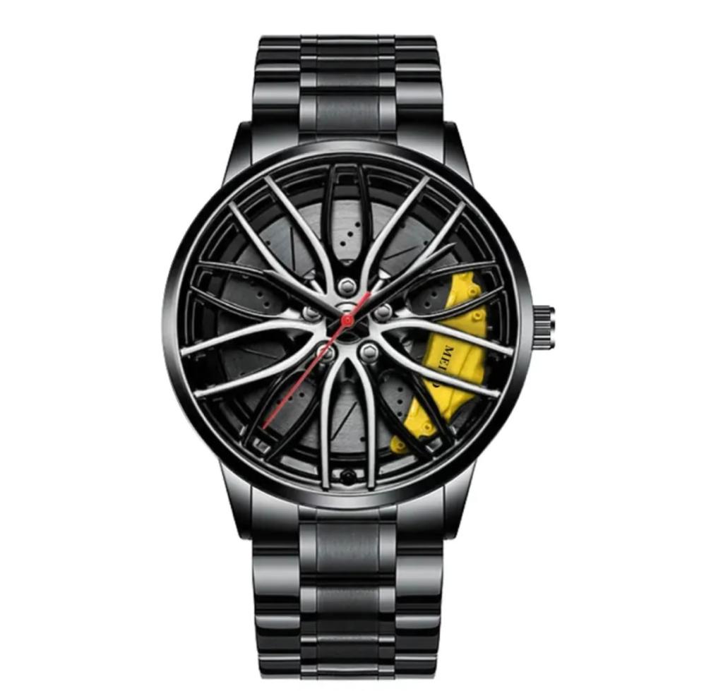 Limited Edition Alloy Wheel watch - Stainless Steel Chain