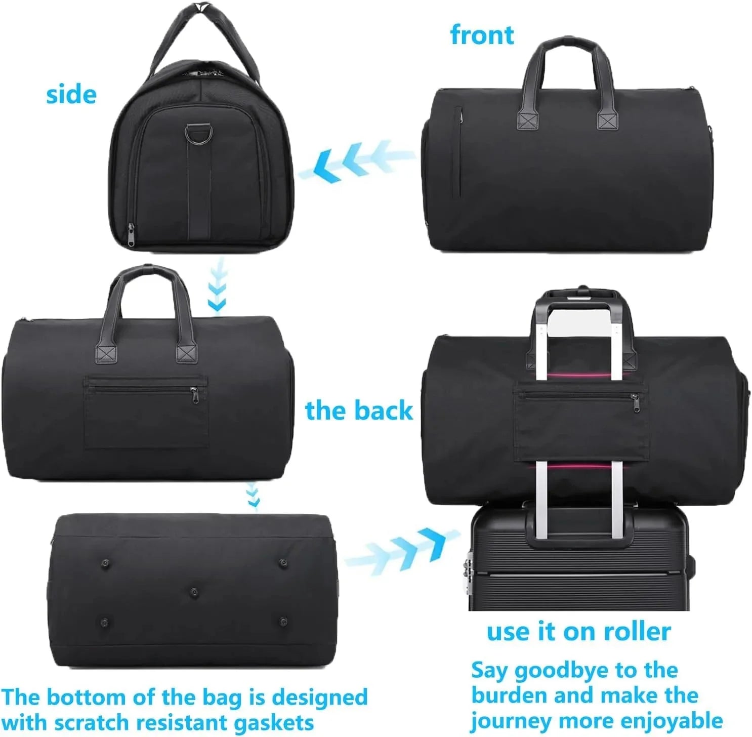 Convertible Duffle Garment Bag without Wheel