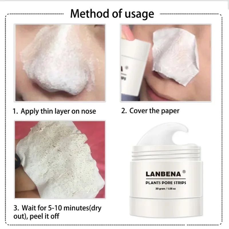 LANBENA Face Nose Pore Strips Stickers